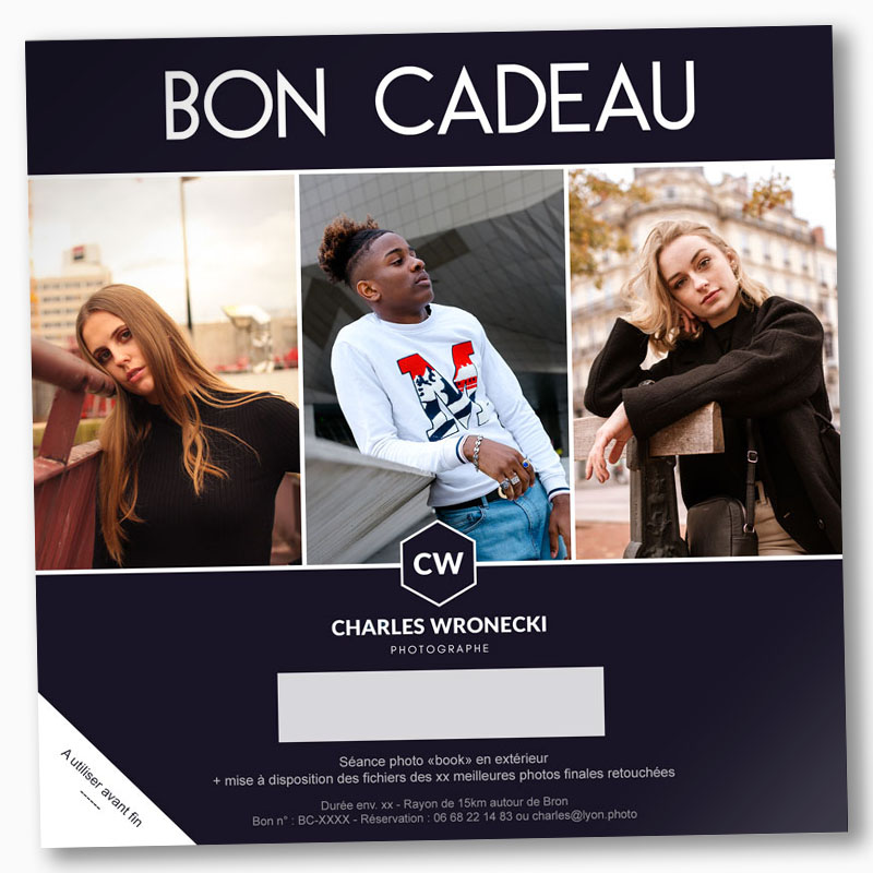 Bon cadeau shooting photo book