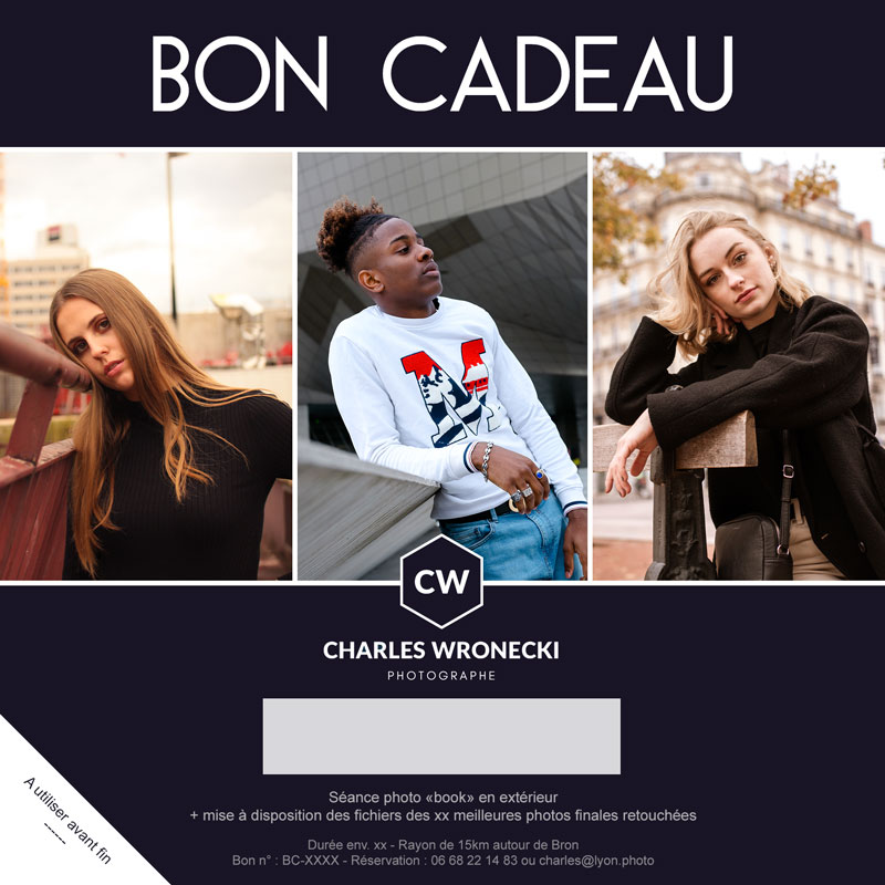 Bon cadeau shooting photo book